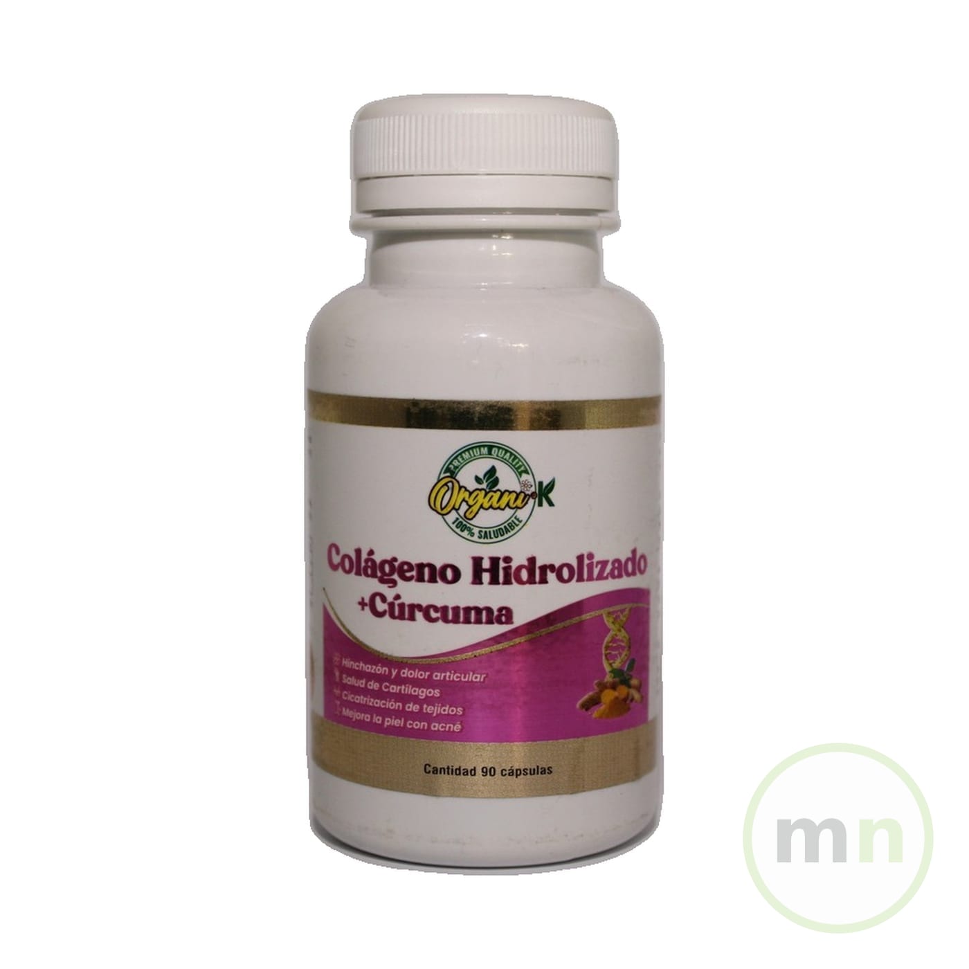Colageno Hidrolizado con Curcuma 90 Capsulas - ORGANI-K