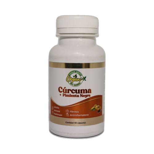 Curcuma + Pimienta Negra 90 Caps — Organi-K