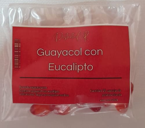 Guayacol — Paquete 25 Unidades (Cápsulas/Tabletas)