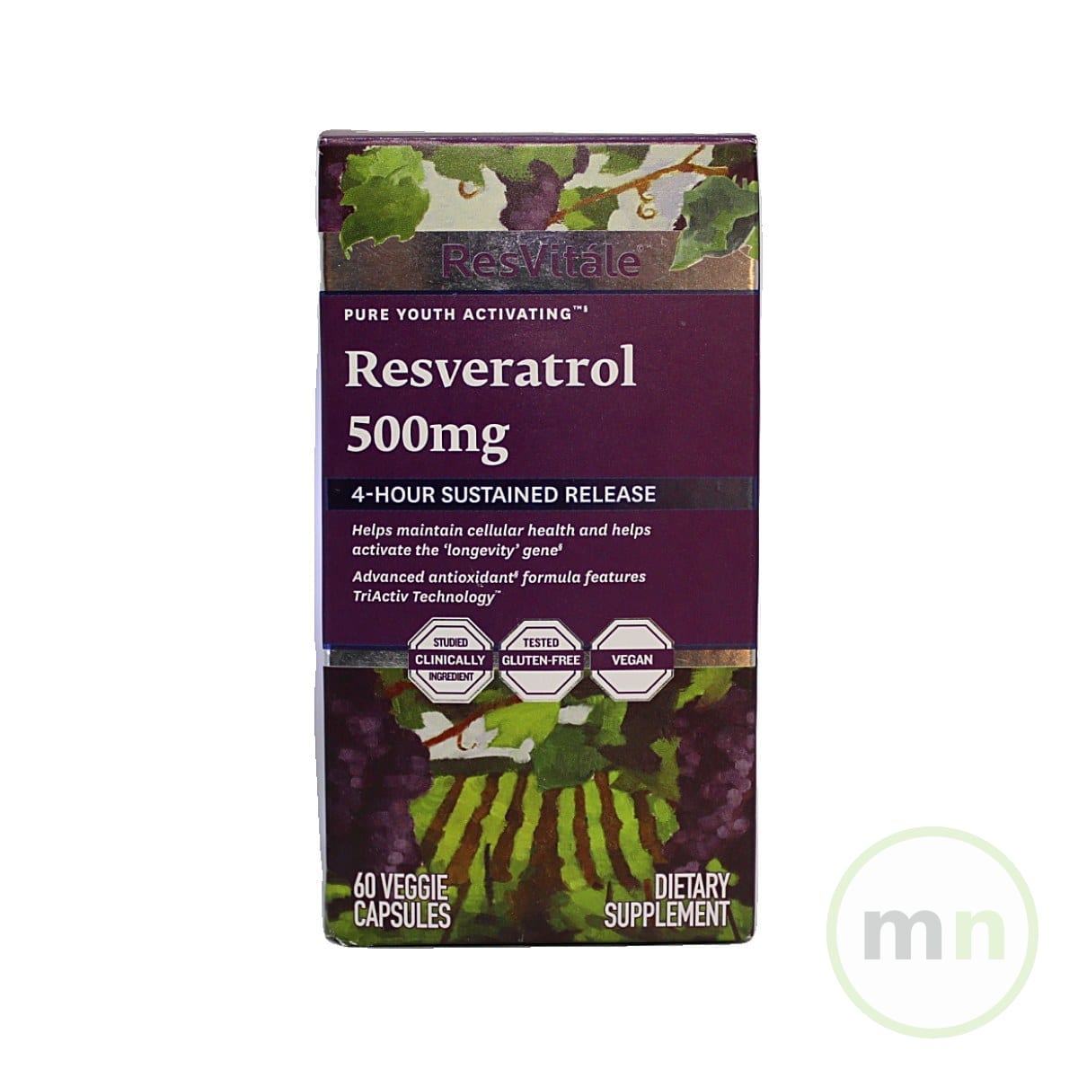 RESVERATROL RESVITALE 500 MG 60 CAPSULAS