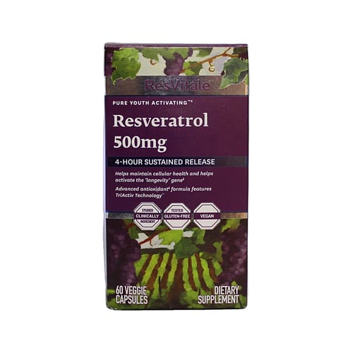 RESVERATROL RESVITALE 500 MG 60 CAPSULAS
