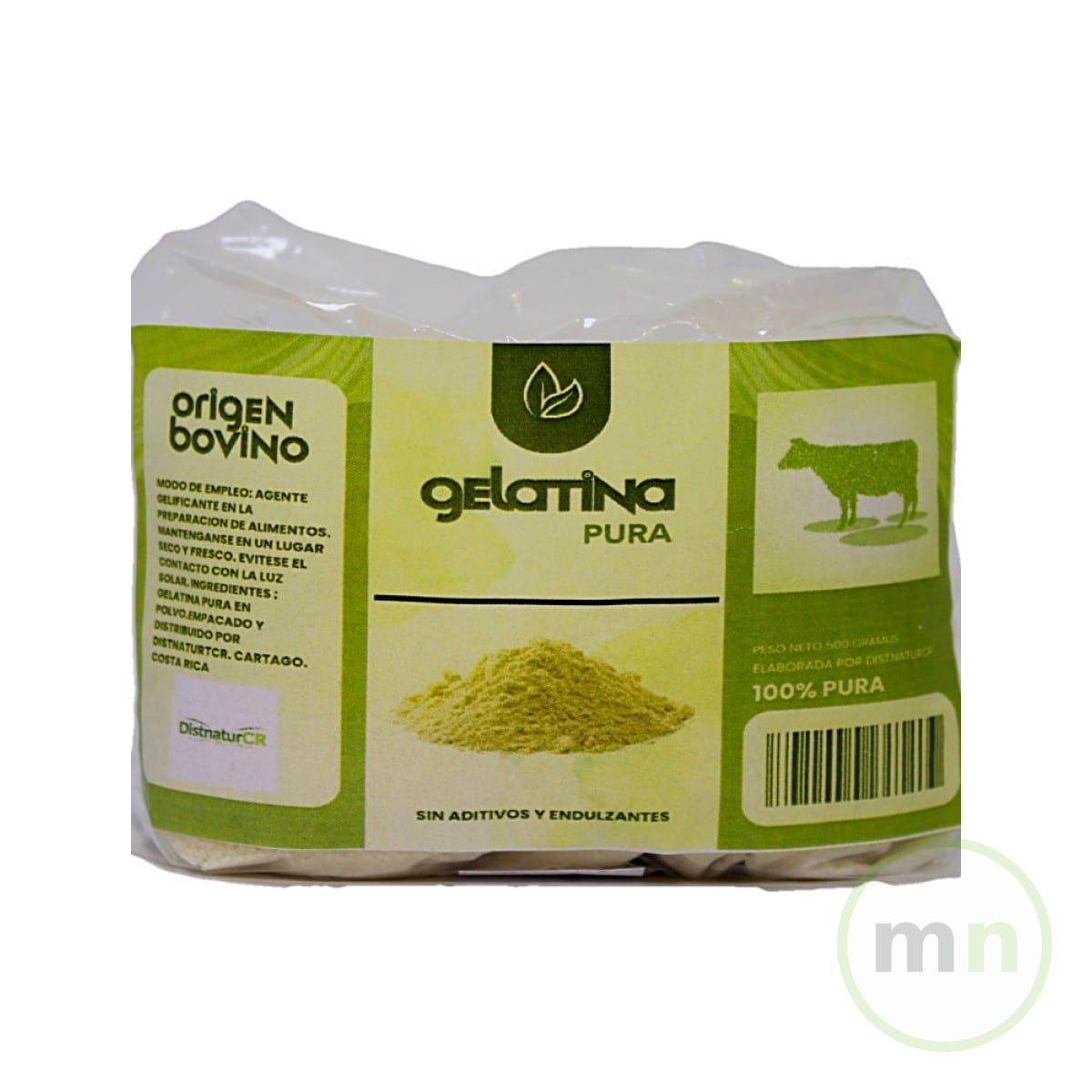 Gelatina Pura Origen Bovino 500 g — Natural
