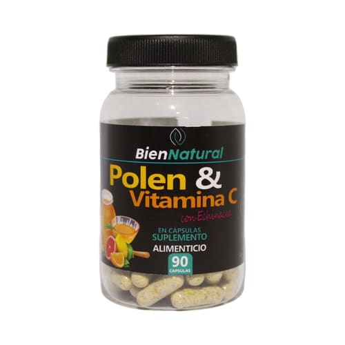 Polen y Vitamina C Bien Natural x90 Capsulas
