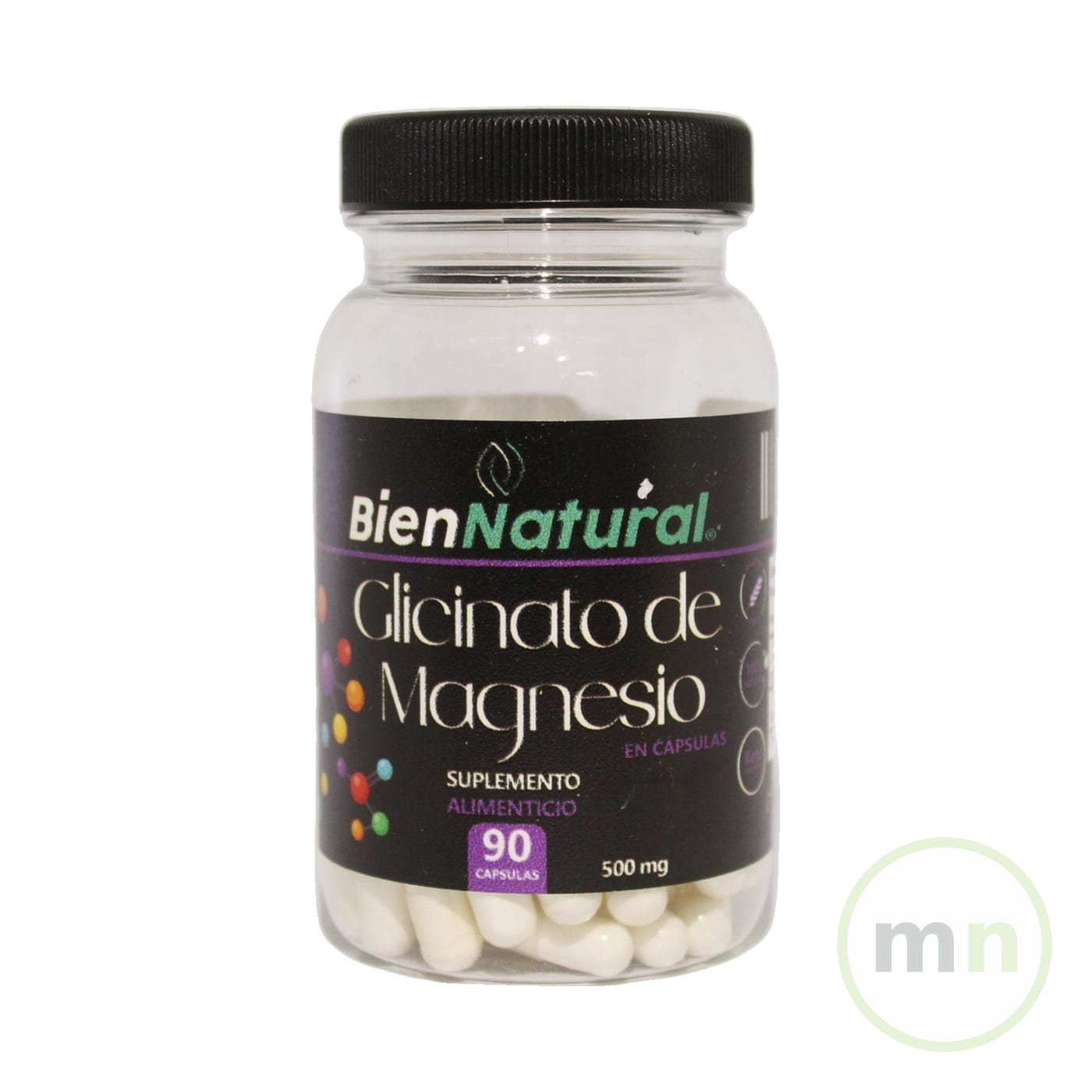 Glicinato de Magnesio Capsulas Bien Natural x 90