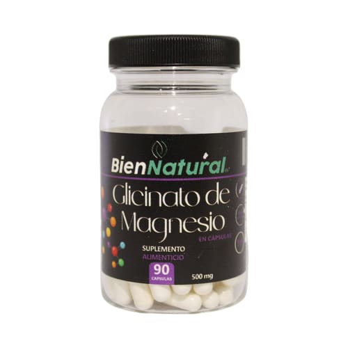 Glicinato de Magnesio Capsulas Bien Natural x 90
