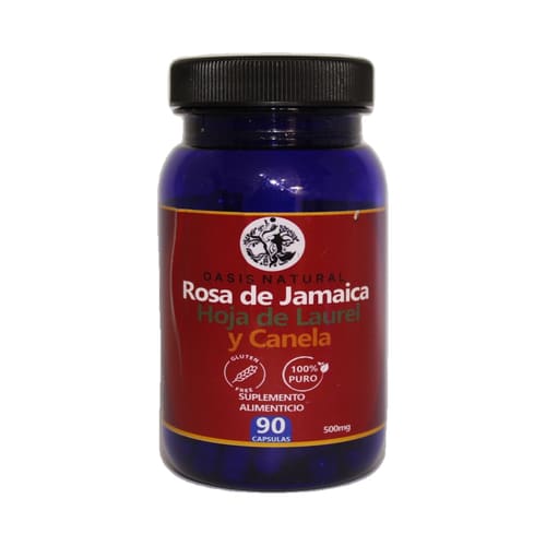 Rosa Jamaica, Laurel y Canela 90 Caps - OASIS
