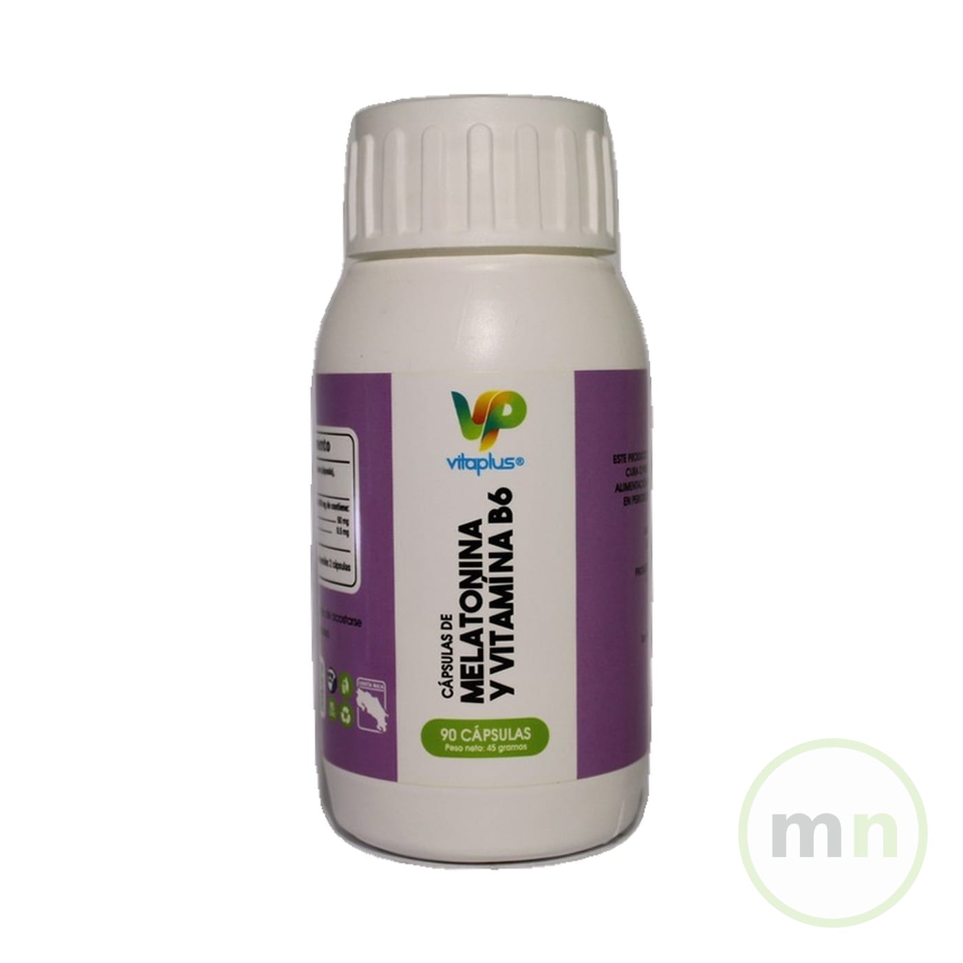 Melatonina + Vitamina B6 - Vitaplus (90 capsulas)