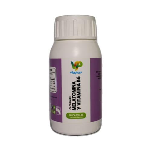 Melatonina + Vitamina B6 - Vitaplus (90 capsulas)