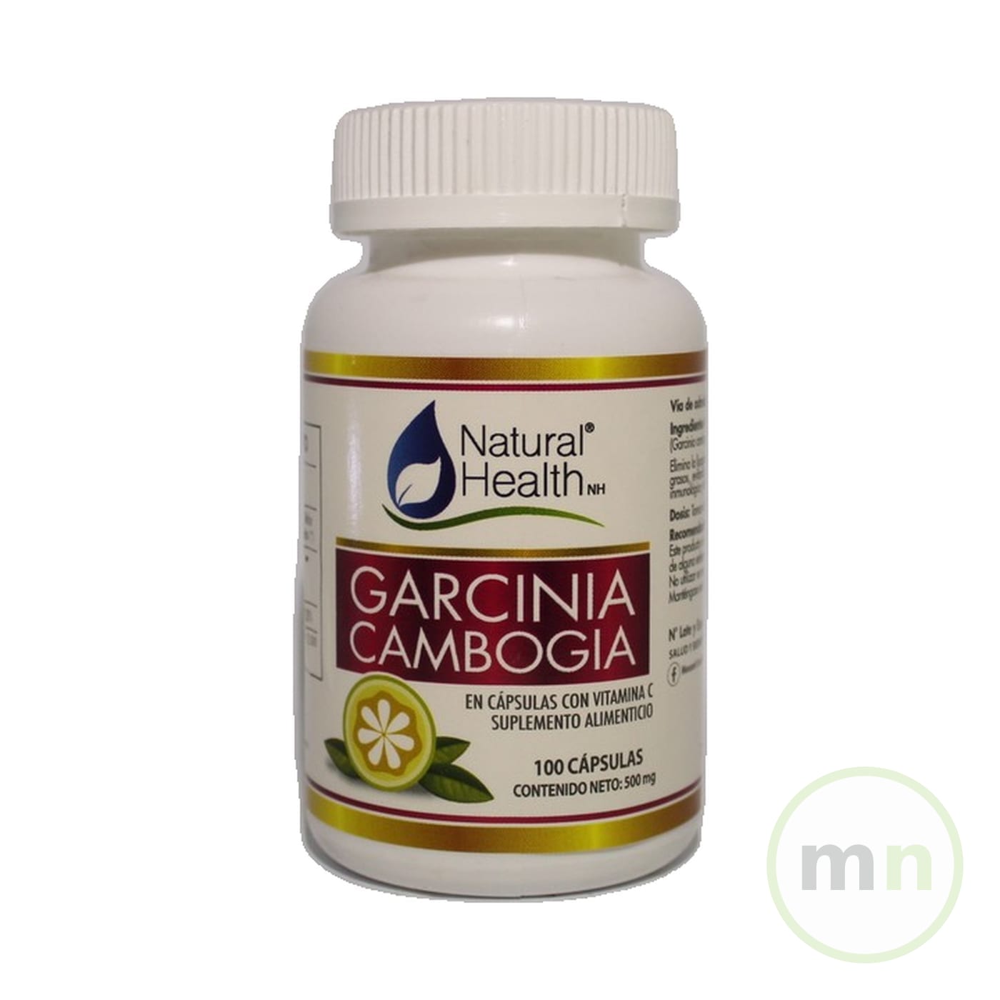GARCINIA CAMBOGIA NATURAL HEALTH X 100 CAPSULAS
