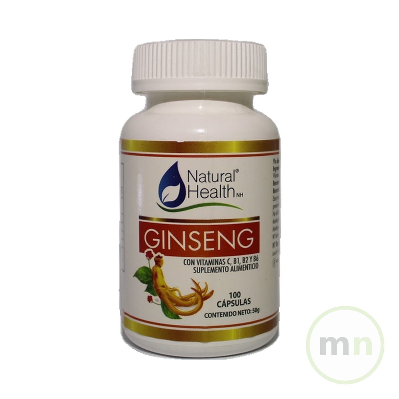 Ginseng Natural Health x 100 Capsulas