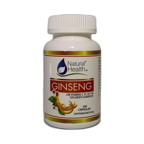 Ginseng Natural Health x 100 Capsulas