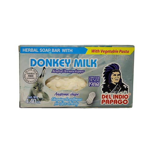 Jabon Dermolimpiador Leche de Burra 125 g - Del Indio Papago
