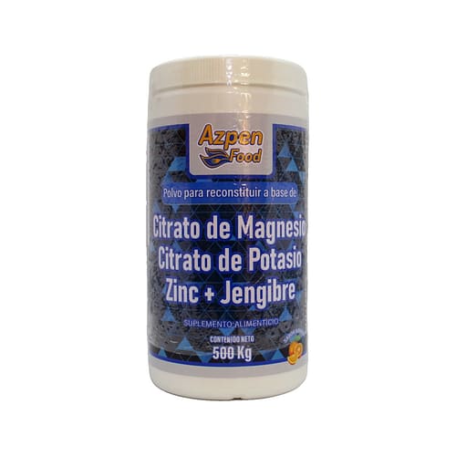 Citrato de Magnesio, Potasio y Zinc con Jengibre en Polvo