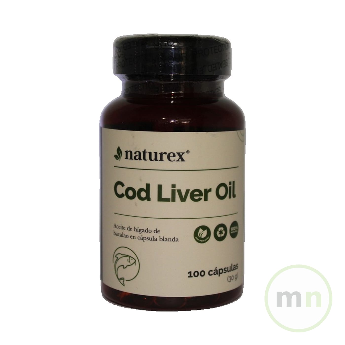 Aceite de Higado de Bacalao 100 Capsulas - NATUREX (Cod Liver Oil)