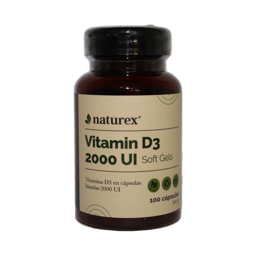 Vitamina D3 2000 UI 100 Caps - Naturex