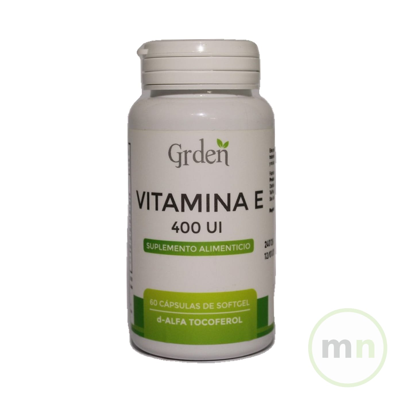 Vitamina E 400 UI 60 Caps Softgel Garden