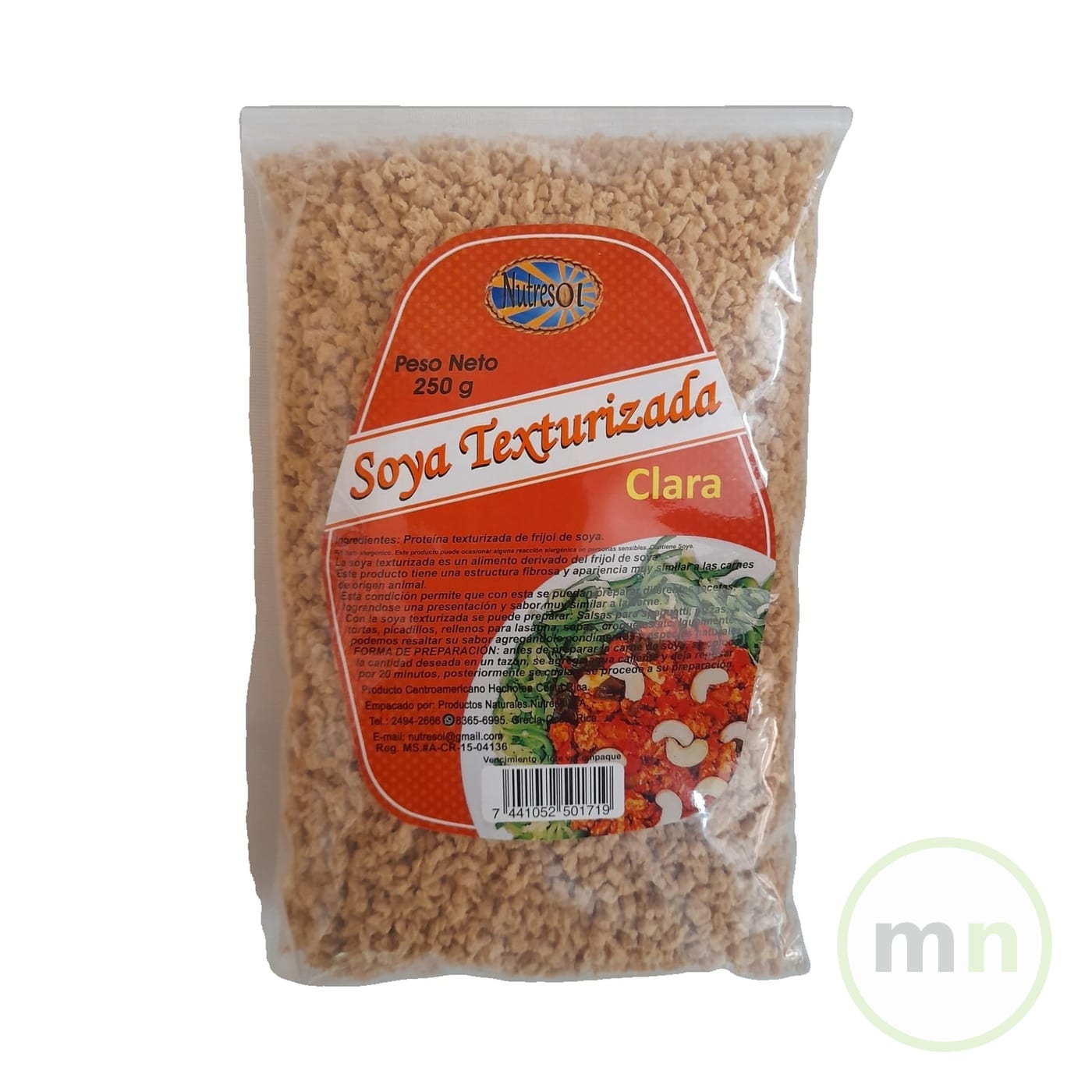 Soya Texturizada Fina Clara 250 g — Nutresol