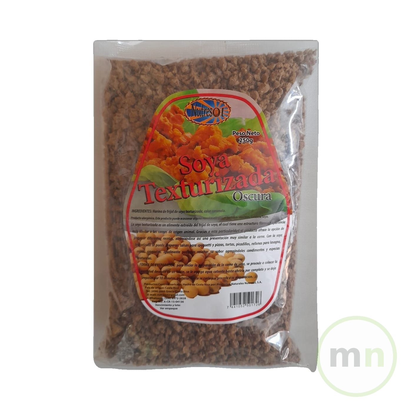 Soya Texturizada Fina Oscura 250 g — Nutresol