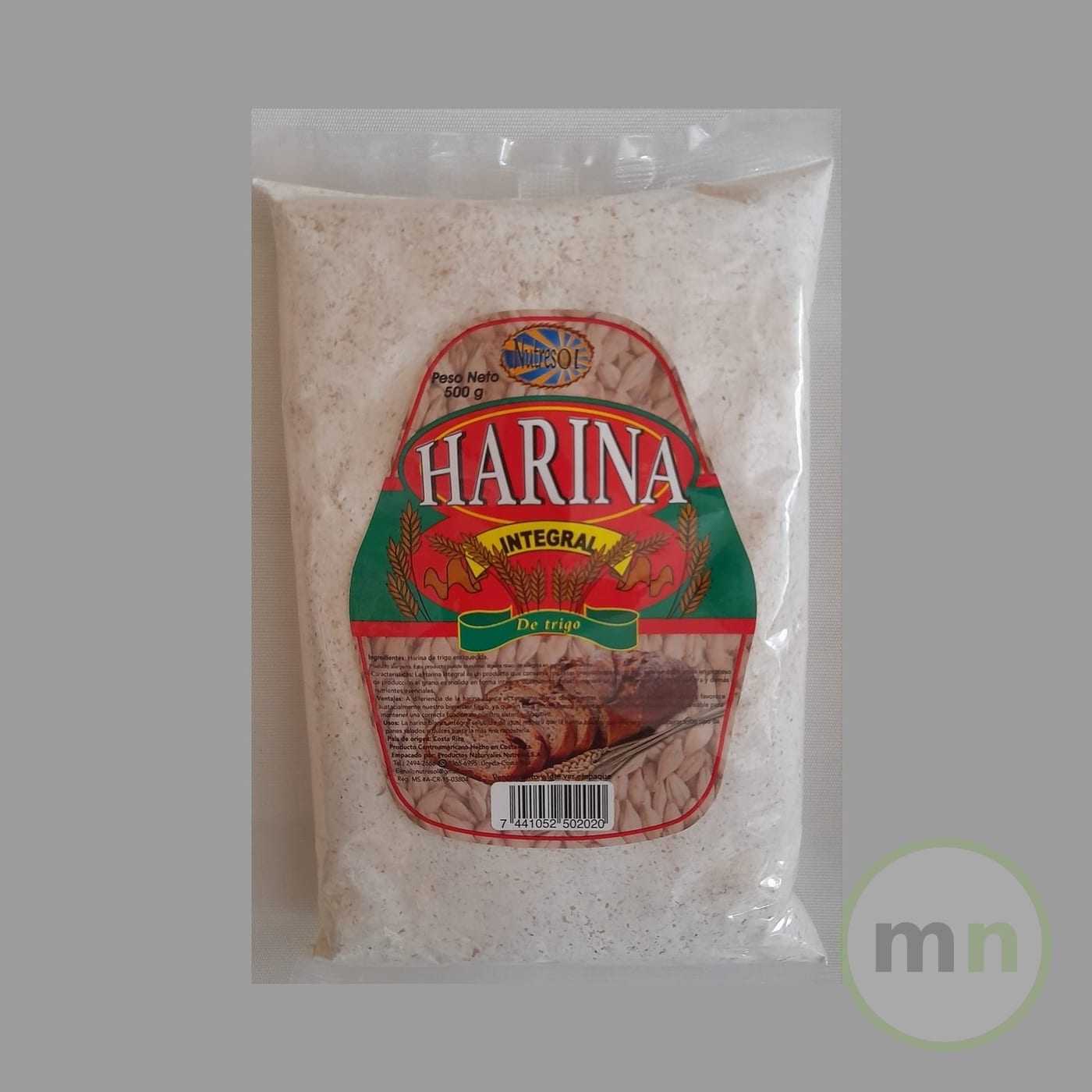 Harina Integral de Trigo NUTRESOL 500 g