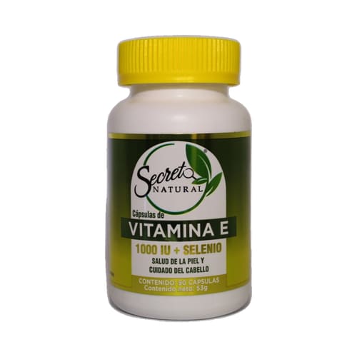 Vitamina E 1000 IU + Selenio – Secreto Natural x90 caps