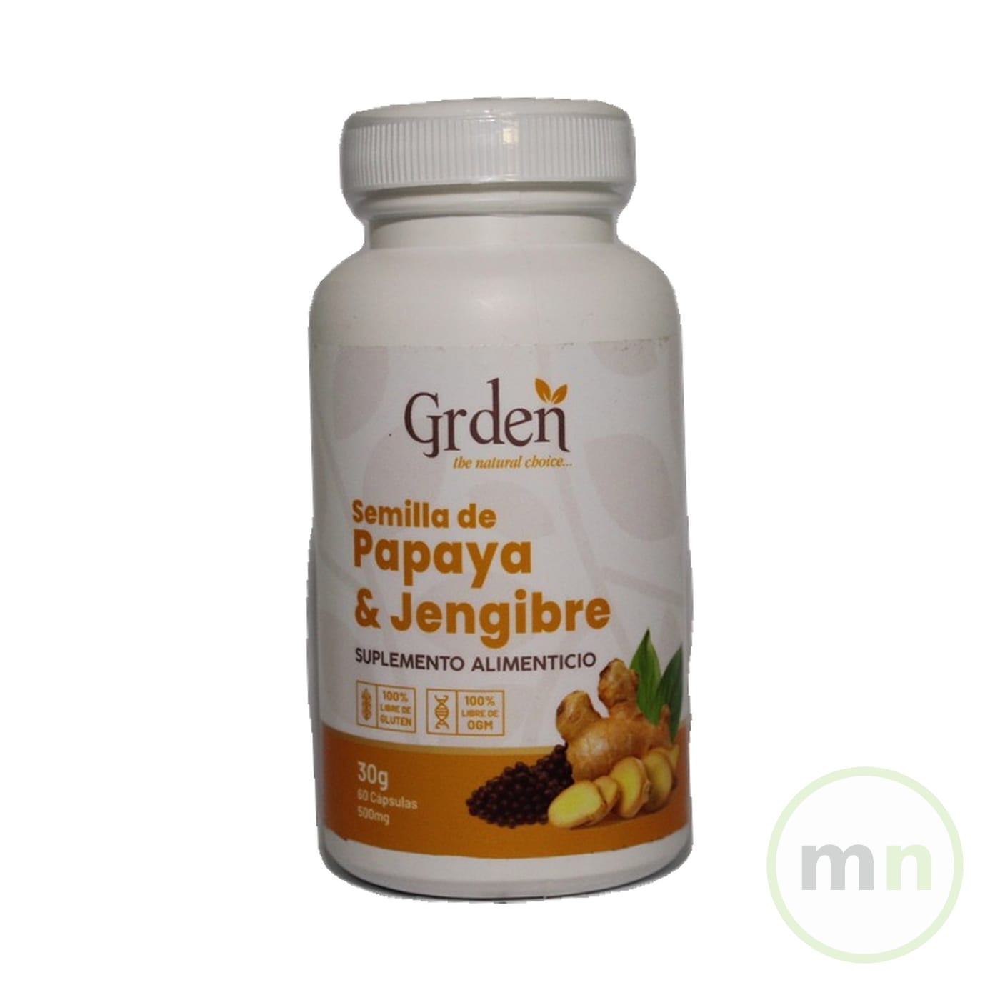 Semilla de Papaya y Jengibre 60 Capsulas — Garden