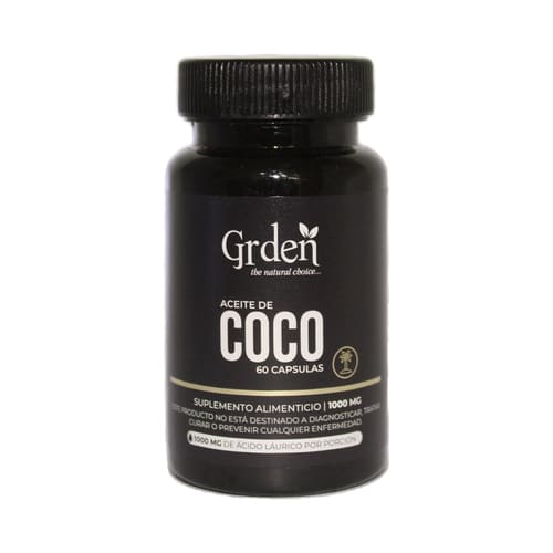 Aceite de Coco 1000 mg - 60 Perlas (Garden)