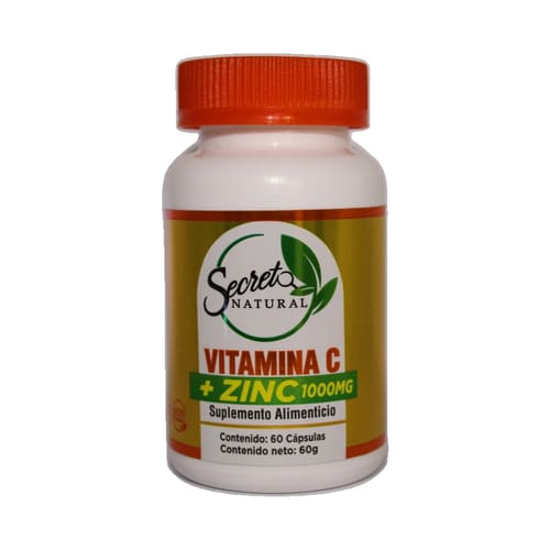 Vitamina C + Zinc Secreto Natural 60 Caps