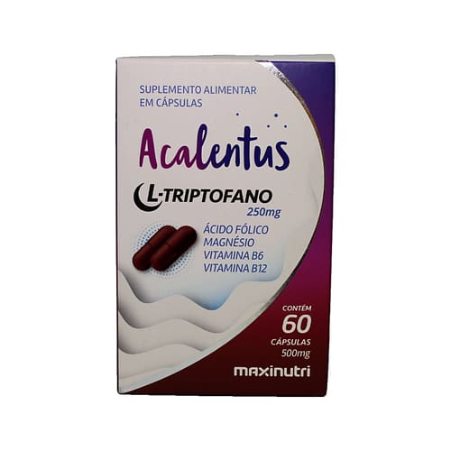Maxinutri Acalentus L-Triptofano 250 mg — 60 Capsulas