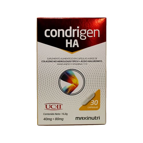 Condrigen HA Tipo II 30 Caps - Maxinutri