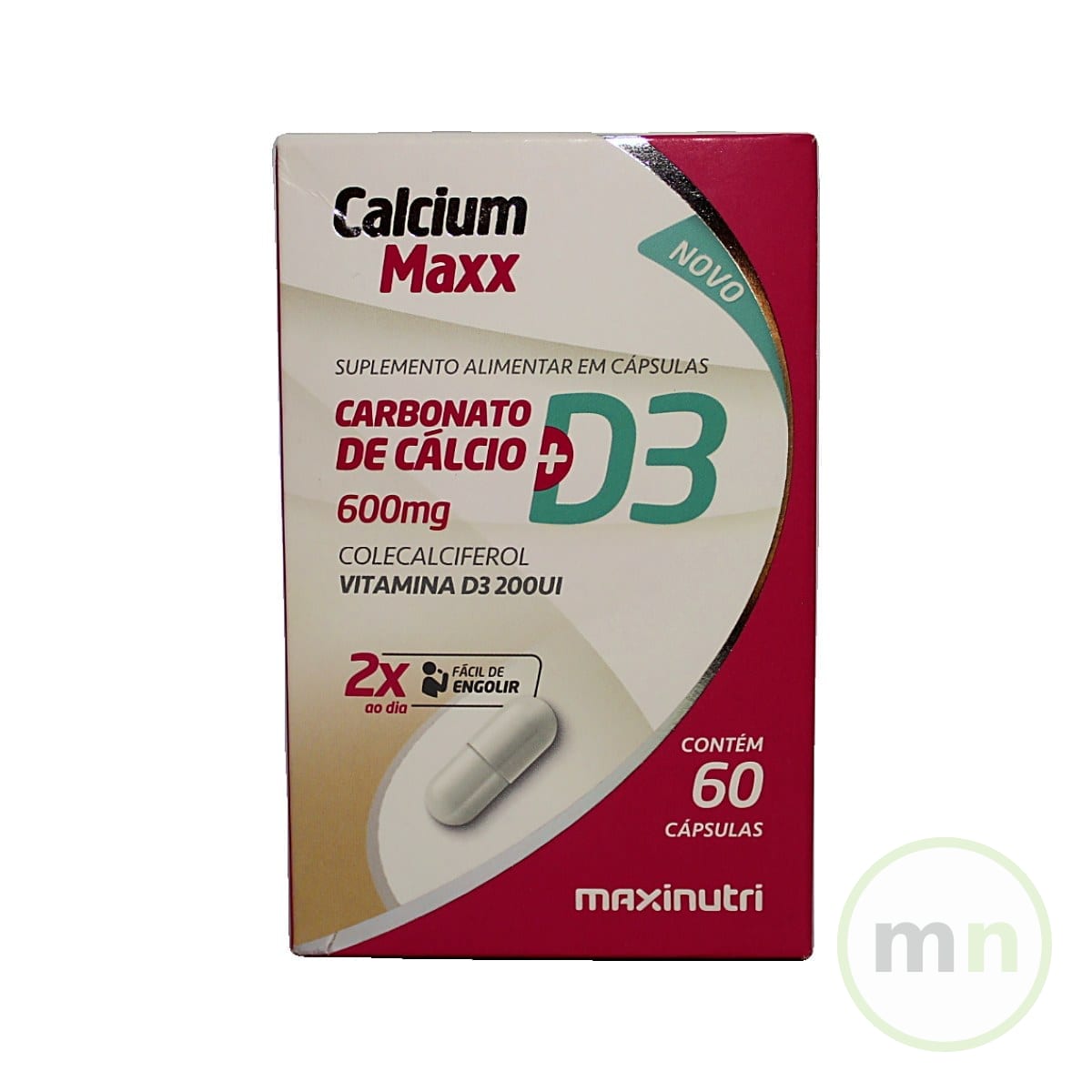 Maxinutri Calcio + Vitamina D3 60 Capsulas