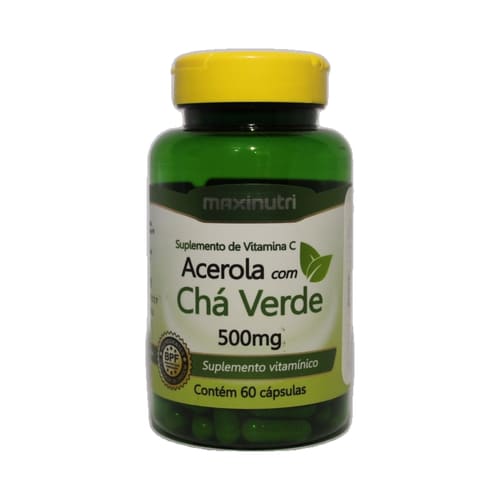 Maxinutri Acerola + Te Verde 60 Capsulas - Suplemento