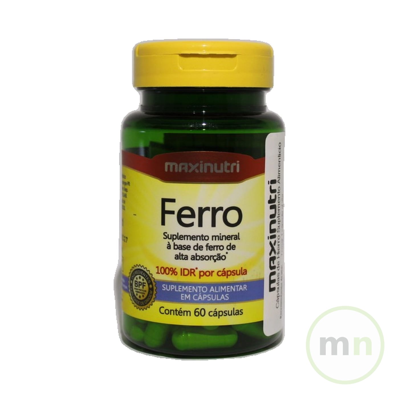 Maxi Nutrição Hierro 60 Capsulas - MAXINUTRI