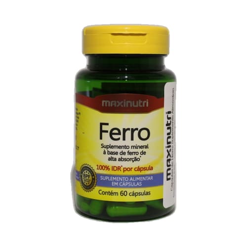 Maxi Nutrição Hierro 60 Capsulas - MAXINUTRI