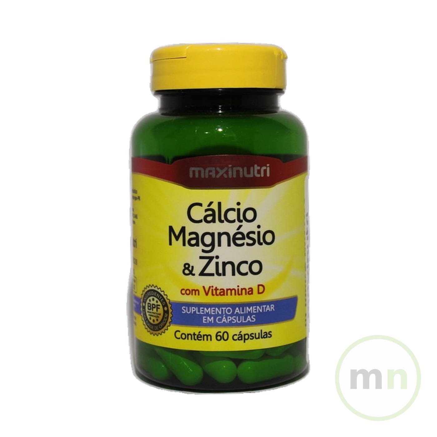 Maxinutri Calcio + Magnesio + Zinc + Vitamina D — 60 Capsulas