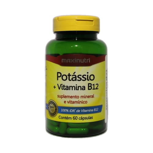 Maxinutri Potasio + Vitamina B12 60 Capsulas