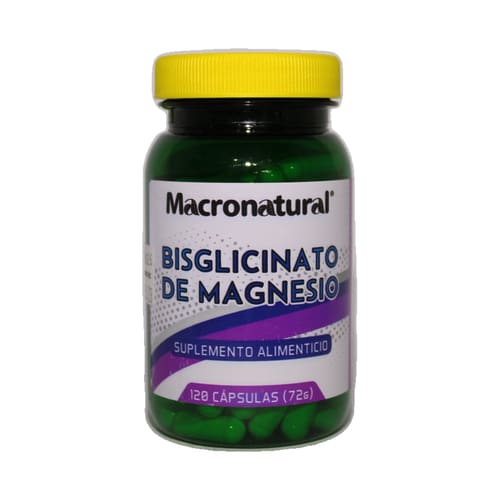 Bisglicinato de Magnesio x 120 Caps — MACRONATURAL