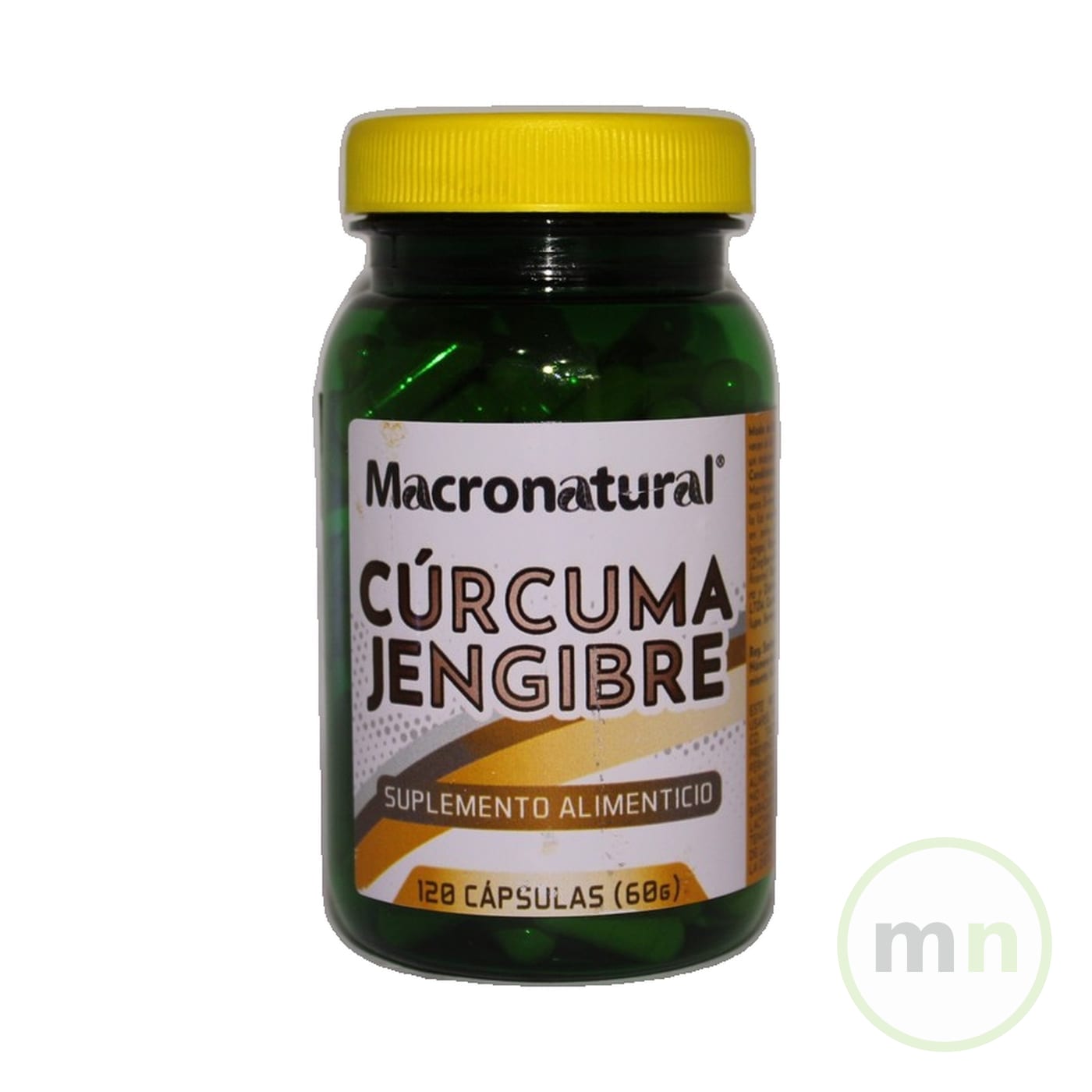 Curcuma Jengibre x 120 Caps - Macronatural