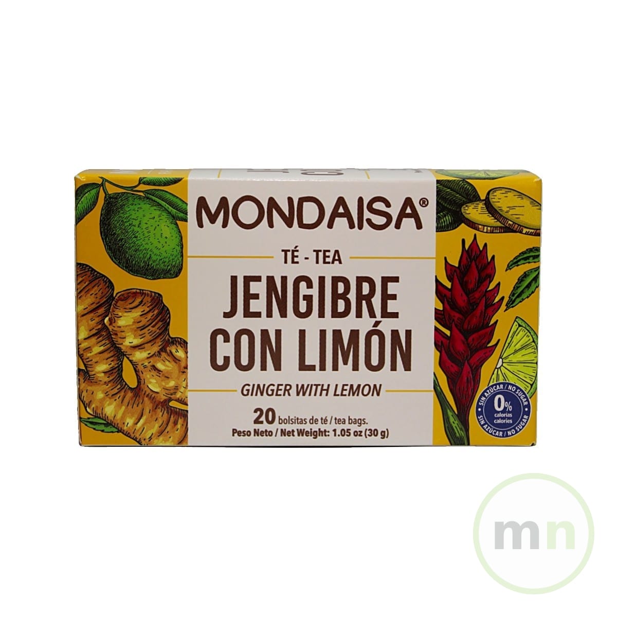 TÉ JENGIBRE LIMON 20 UDS LAMINADO