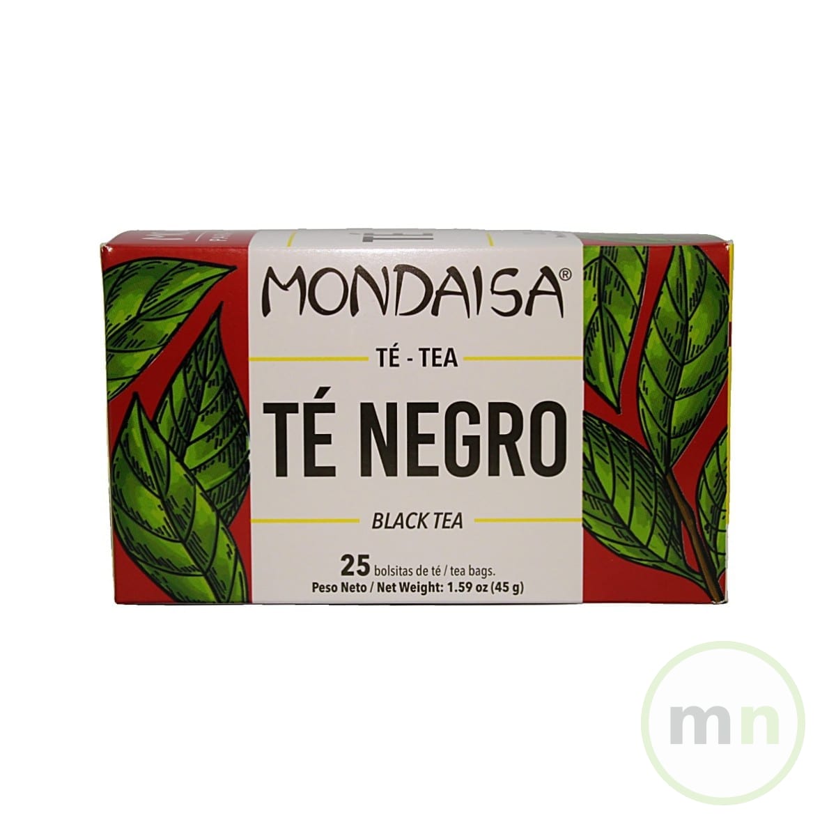 TÉ NEGRO 25 UNIDADES LAMINADO
