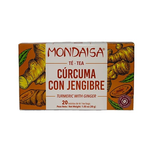 TÉ CÚRCUMA JENGIBRE 20 UNDS LAMINADO